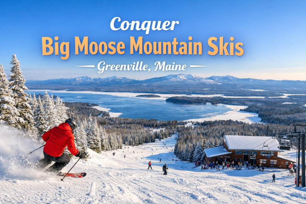 Big Moose Mountain Ski Area overlooking