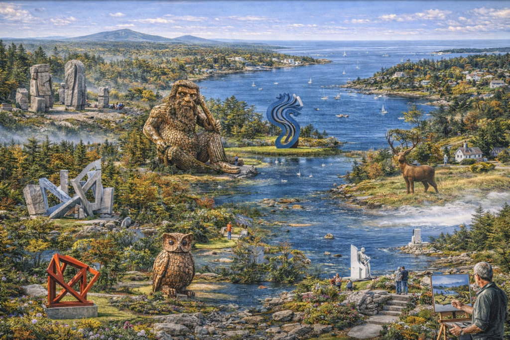 Outdoor Sculpture in Maine