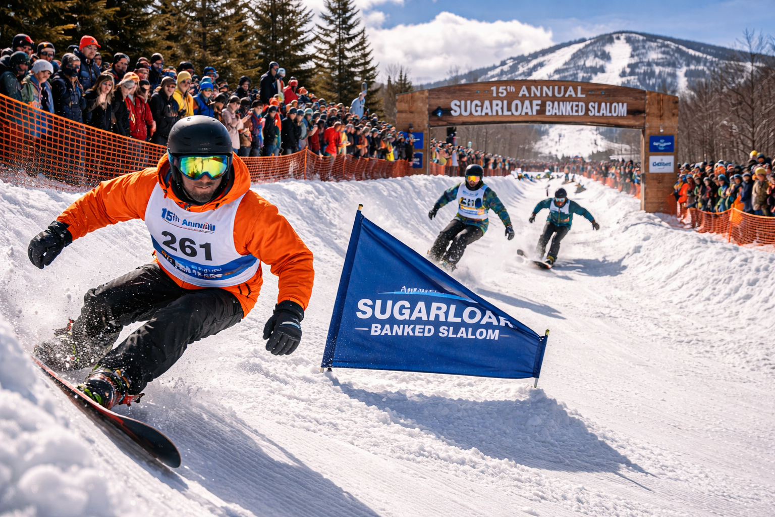 Conquer the Curves: The 15th Annual Sugarloaf Banked Slalom