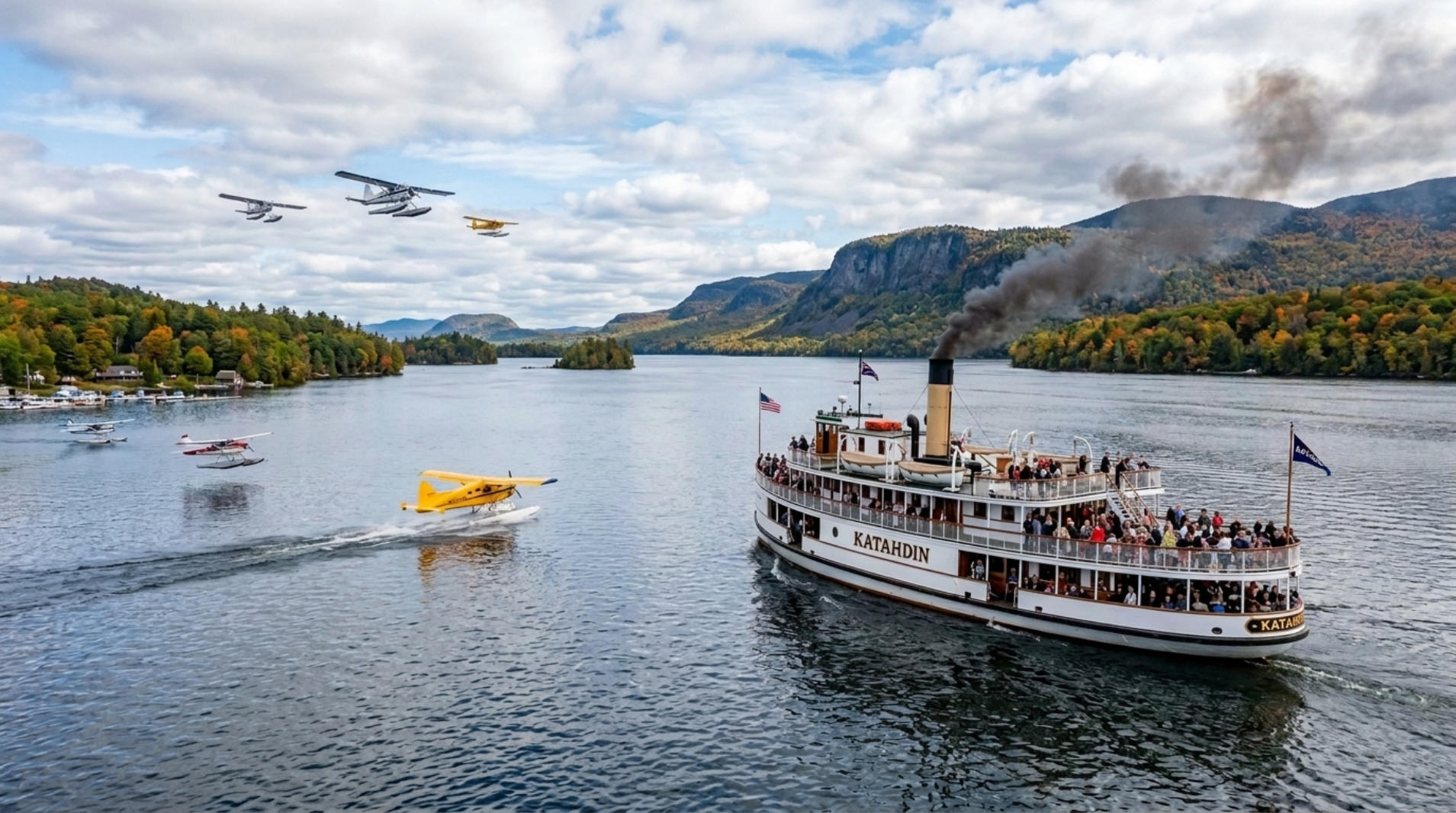 The Best Seat on Moosehead Lake: Experience the 2026 International Seaplane Fly-In Aboard the Historic Steamboat Katahdin