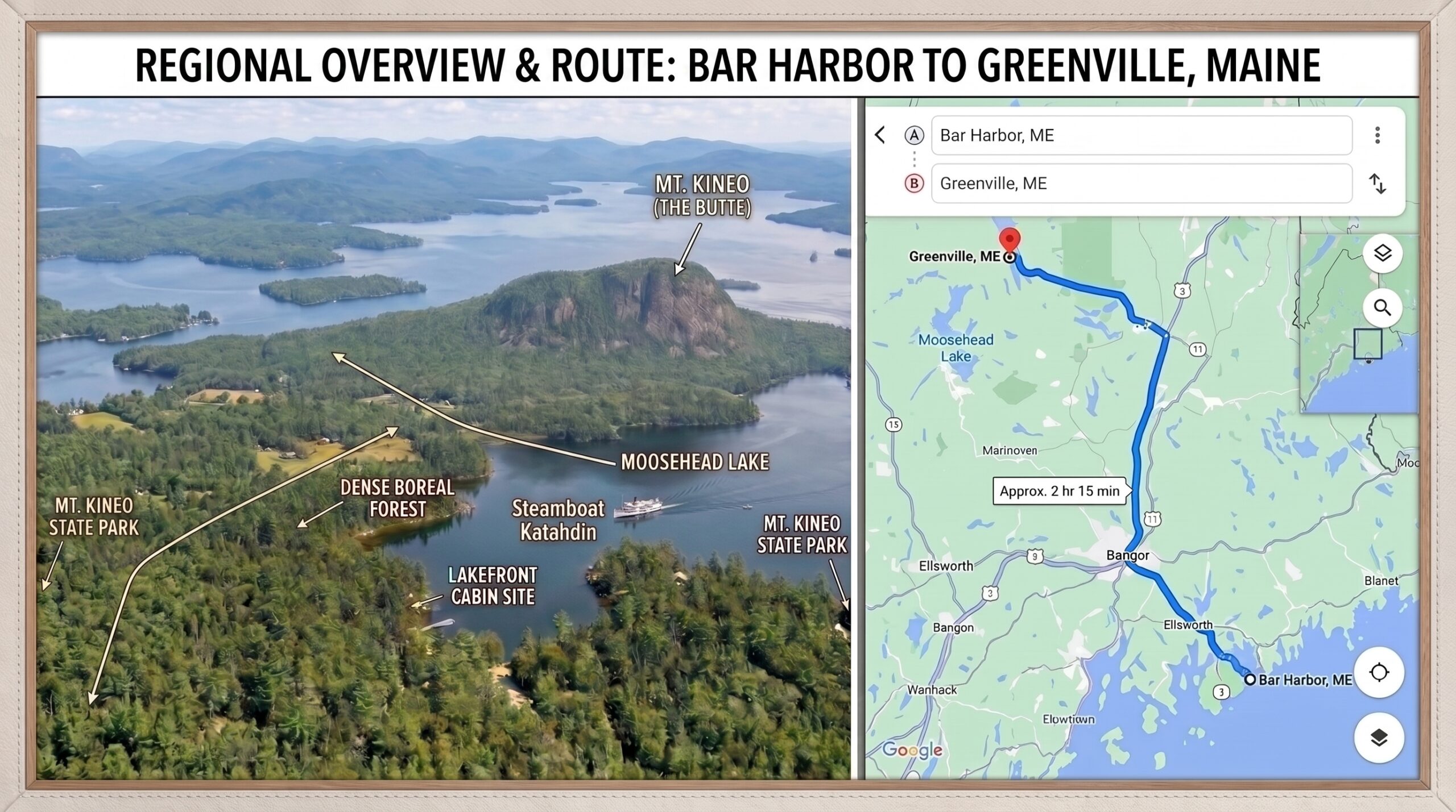 The Best Maine Day Trip: Coastal Bar Harbor to Moosehead Lake Road Trip